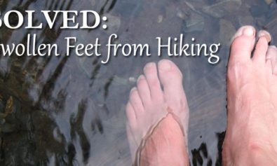 swelling feet hiking