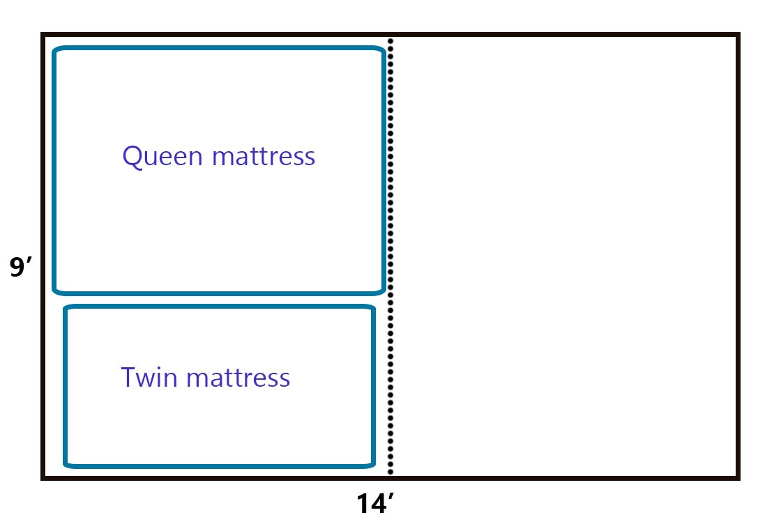 example tent floor layout