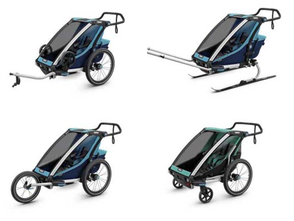 thule chariot all terrain stroller bike trailer