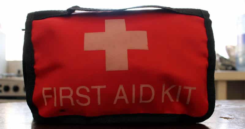 My first aid kit, packed