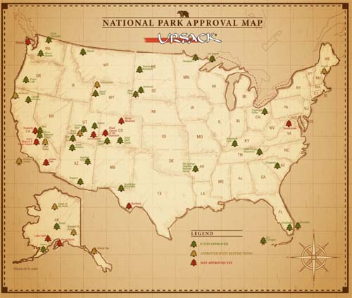 Ursack approval map