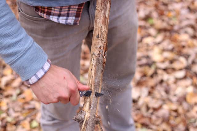 making a walking stick