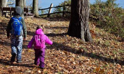 when can kids carry their own backpack hiking