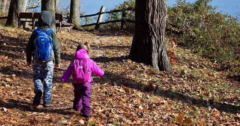 when can kids carry their own backpack hiking