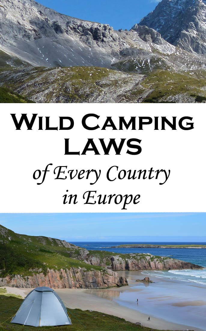 Wild camping laws of every country in Europe