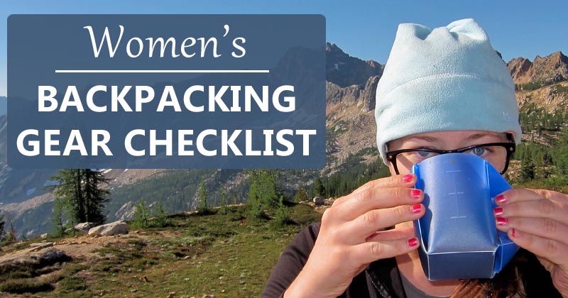 women's backpacking checklist